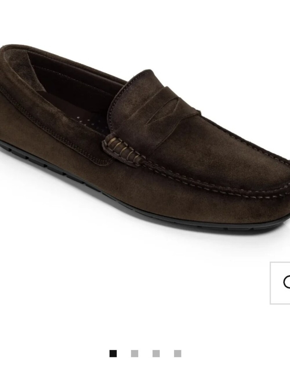 To Boot Dark Brown Suede Penny Loafer